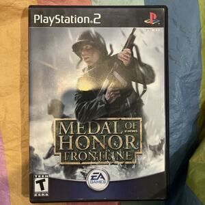 Medal of Honor: Frontline (PS2) Tested. Manual + Reg Card. Original Case